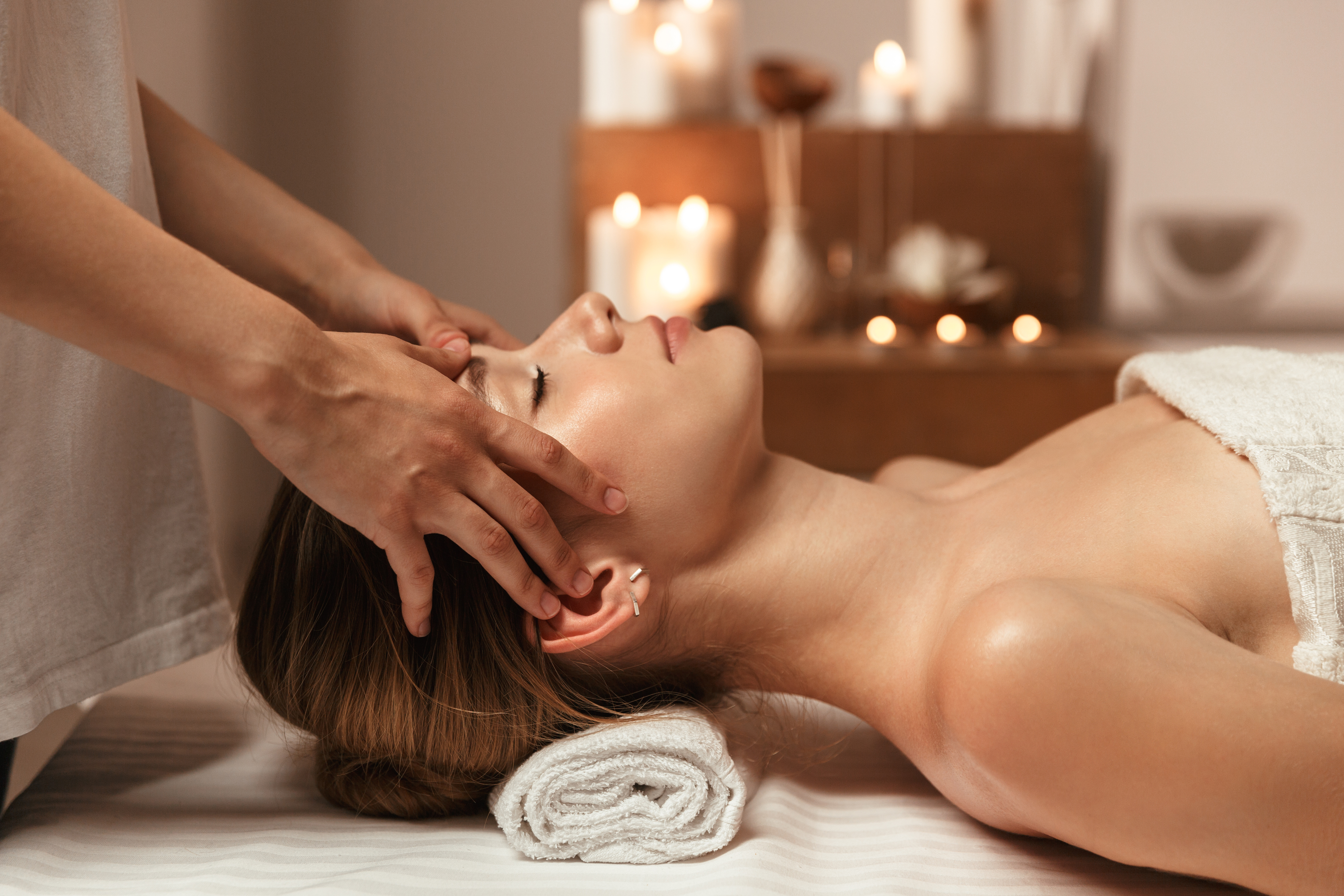 Ella Signature Facial treatment in a warm spa setting
