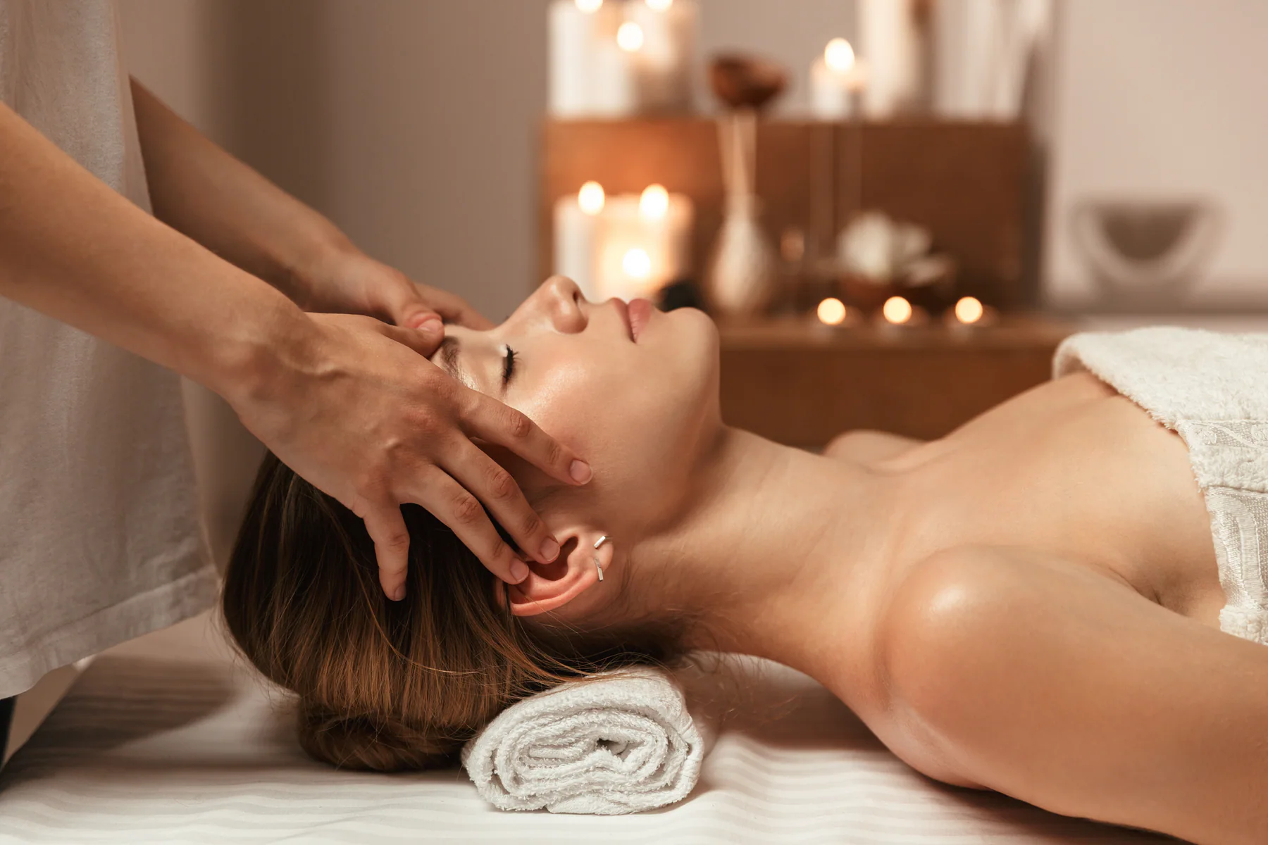 Ella Signature Facial treatment in a warm spa setting