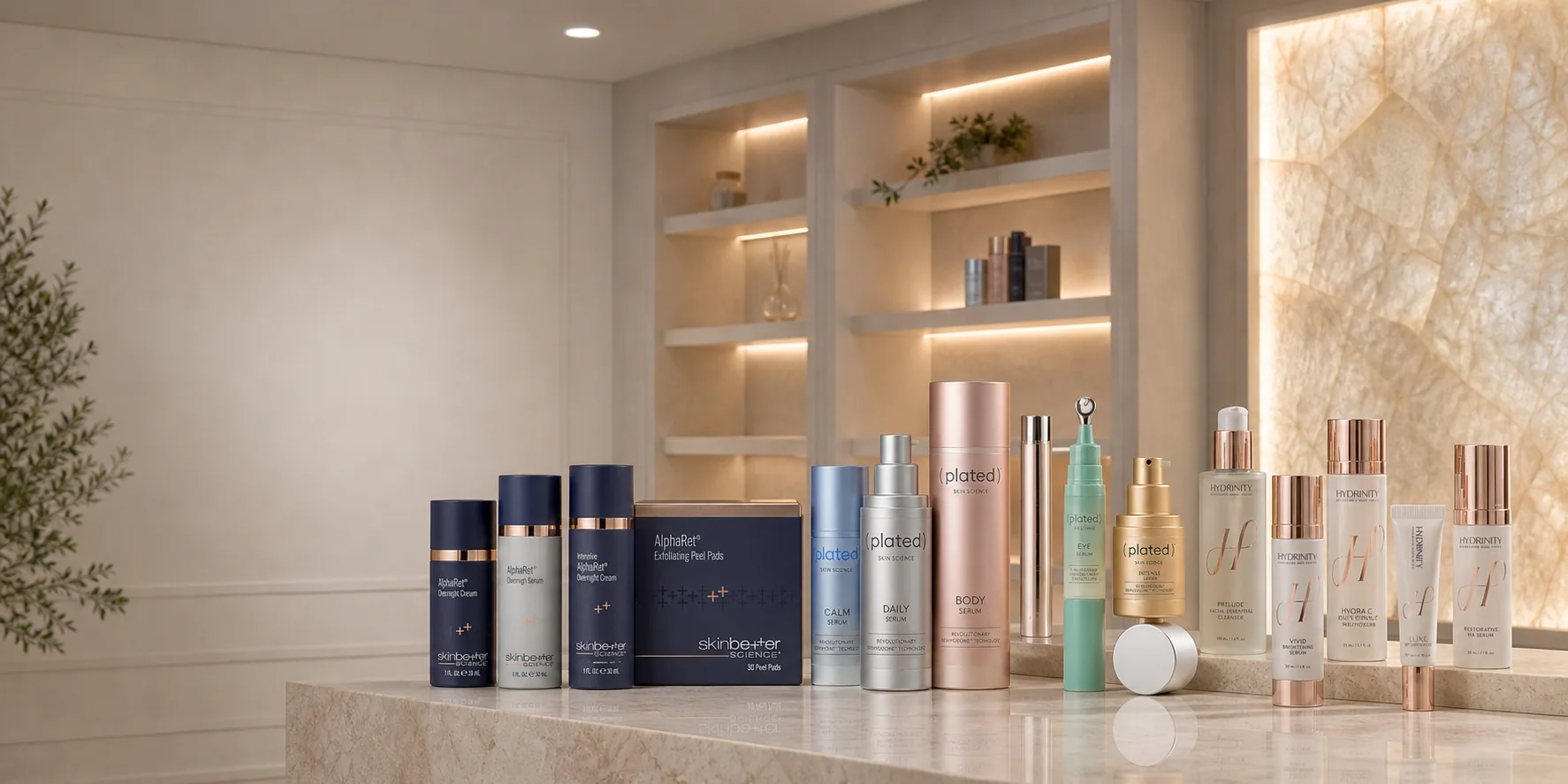 Professional skincare products available from the Ella Skin online store