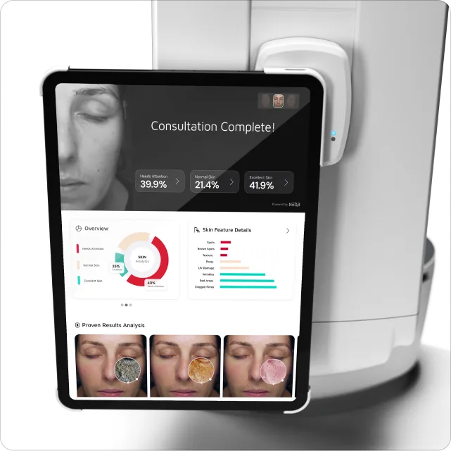 Digital skin analysis consultation results